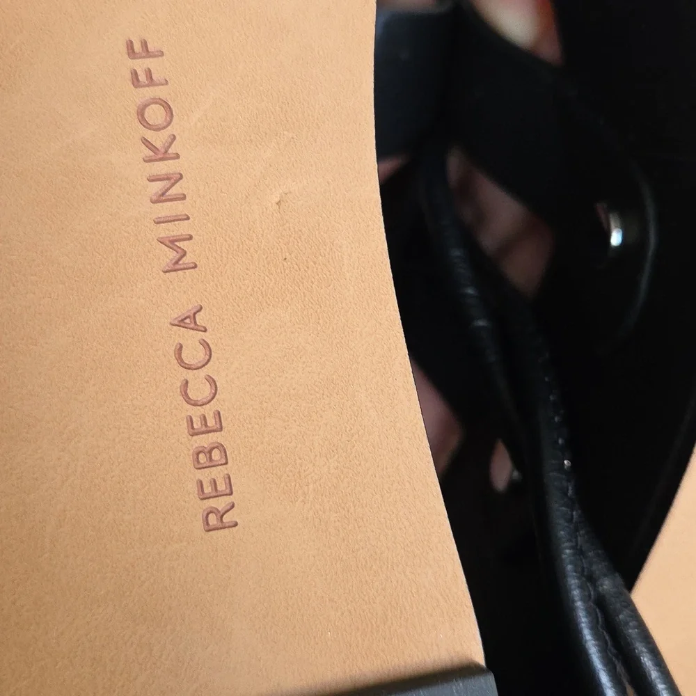 Rebecca Minkoff Black Wedge Iven  Sandals
